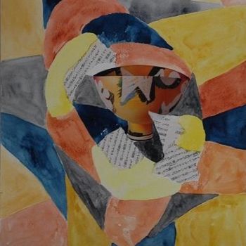 Ζωγραφική με τίτλο "SANS TITRE" από Martine Seegmann, Αυθεντικά έργα τέχνης, Ακουαρέλα