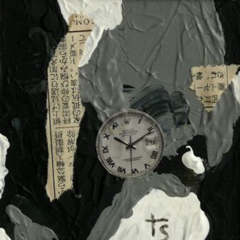 Ζωγραφική με τίτλο "Le temps 2" από Martine Seegmann, Αυθεντικά έργα τέχνης, Ακρυλικό