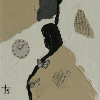 Peinture intitulée "Le temps 3" par Martine Seegmann, Œuvre d'art originale, Acrylique