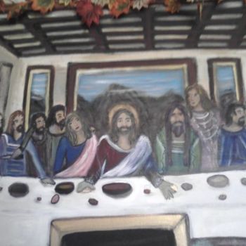 Painting titled "The Last Supper" by Shawna, Original Artwork, Oil