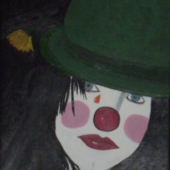 Painting titled "Clown" by Shearart.Blogspot, Original Artwork