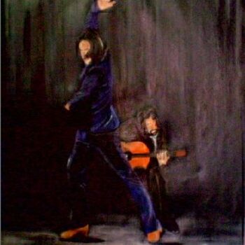 Malerei mit dem Titel "Flamenco male 1" von Shearart.Blogspot, Original-Kunstwerk
