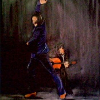 Painting titled "Flamenco male 1" by Shearart.Blogspot, Original Artwork