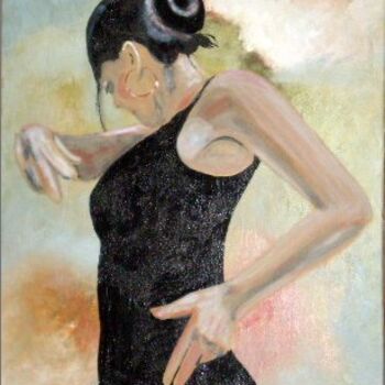Painting titled "Flamenco Woman" by Shearart.Blogspot, Original Artwork