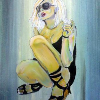 Painting titled "Chica" by Shearart.Blogspot, Original Artwork, Oil
