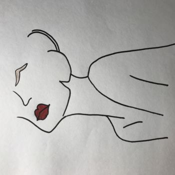 Dessin intitulée "Sexy" par Sheena Tuble, Œuvre d'art originale, Marqueur