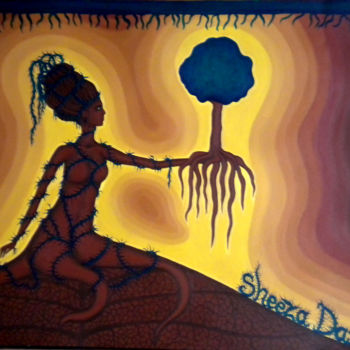 Pintura titulada "plantezdesarbres" por Sheeza N'Art, Obra de arte original, Acrílico