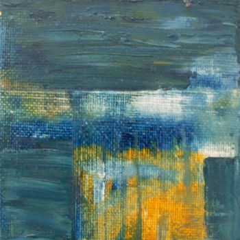 "abstract sea nights" başlıklı Tablo Shelleigh Ocio tarafından, Orijinal sanat, Petrol