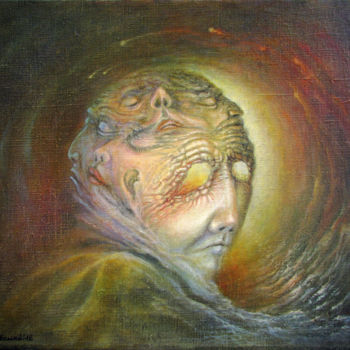 Картина под названием "Seven I" - Sergey Shenderovsky, Подлинное произведение искусства, Масло