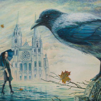 Картина под названием "Mood" - Sergey Shenderovsky, Подлинное произведение искусства, Масло