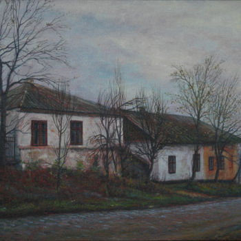 Peinture intitulée "SOBORNAYA Str." par Sergey Shenderovsky, Œuvre d'art originale, Huile