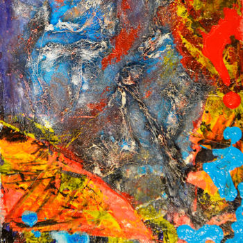 Ζωγραφική με τίτλο "Бабочка и кокон быт…" από Sherri Voils, Αυθεντικά έργα τέχνης, Ακρυλικό