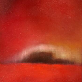 Pittura intitolato "Rouge effervescence" da Sheshan, Opera d'arte originale, Olio