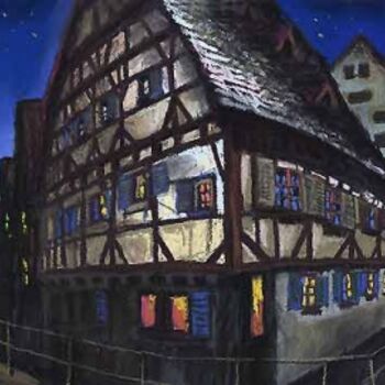Pittura intitolato "Germany Ulm Fischer…" da Yuriy Shevchuk, Opera d'arte originale, Olio
