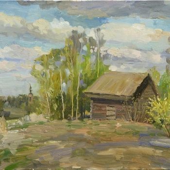 Malerei mit dem Titel "Весна" von Vasilii Shikhanov, Original-Kunstwerk