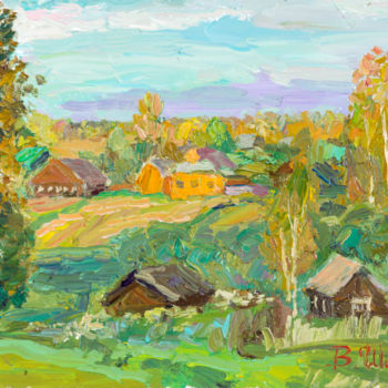 Painting titled ""Улейма. Последний…" by Vasilii Shikhanov, Original Artwork