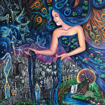 Pintura intitulada "Healing Begins" por Jessica Shilling, Obras de arte originais, Óleo