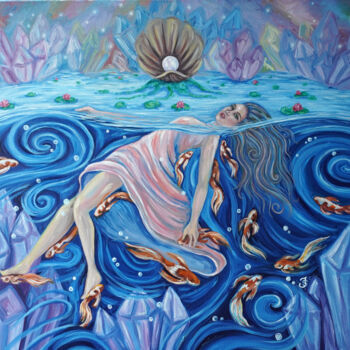 绘画 标题为“Crystal Rose” 由Jessica Shilling, 原创艺术品, 油