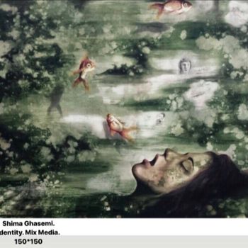 Malarstwo zatytułowany „Identity 2” autorstwa Shima Ghasemi, Oryginalna praca, Akryl