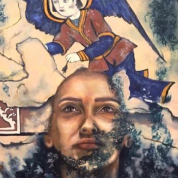 Pittura intitolato "identity 5" da Shima Ghasemi, Opera d'arte originale, Acrilico