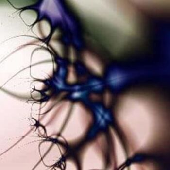 数字艺术 标题为“Blue Eyelashes” 由Susan Graves, 原创艺术品