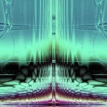Digitale Kunst getiteld "Waterfall" door Susan Graves, Origineel Kunstwerk