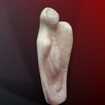 Sculpture titled "Abstract Pregnancy…" by Shimon Drory, Original Artwork, Stone