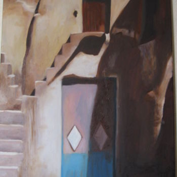 Pintura intitulada "Casablanca" por Mercedes Gordo, Obras de arte originais, Óleo