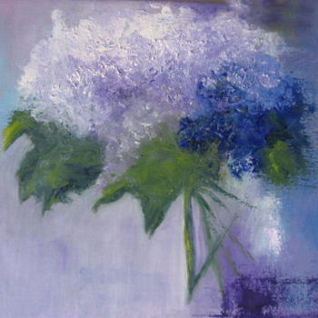 Ζωγραφική με τίτλο "Lilac dreams" από Mercedes Gordo, Αυθεντικά έργα τέχνης, Λάδι