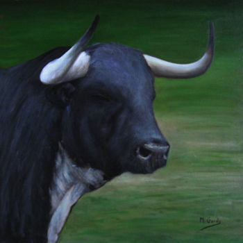 Pintura titulada "Mi torito bravo" por Mercedes Gordo, Obra de arte original, Oleo