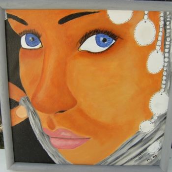 Painting titled "intrigue" by Anastine Création, Original Artwork
