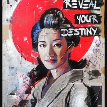 Картина под названием "DESTINY" - Shirin Donia, Подлинное произведение искусства, Акрил Установлен на Деревянная панель