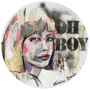 Schilderij getiteld "BOY" door Shirin Donia, Origineel Kunstwerk, Collages
