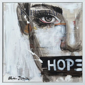 Ζωγραφική με τίτλο "HOPE 3" από Shirin Donia, Αυθεντικά έργα τέχνης, Ακρυλικό
