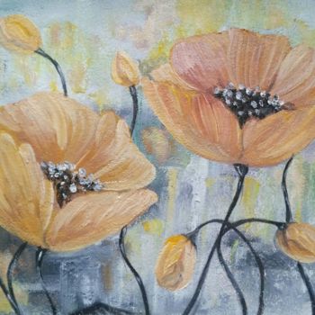 Картина под названием "Poppies" - Tatiana Shirova, Подлинное произведение искусства, Масло