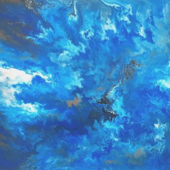 Painting titled "stormy" by So Hyon Kim, Original Artwork, Acrylic
