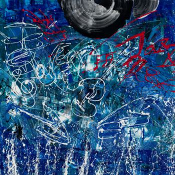 Картина под названием "rhythm and blues (R…" - So Hyon Kim, Подлинное произведение искусства, Акрил