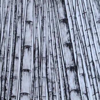 Painting titled "mind of bamboo4" by So Hyon Kim, Original Artwork, Ink