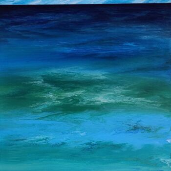 Painting titled "ocean alive1" by So Hyon Kim, Original Artwork, Acrylic