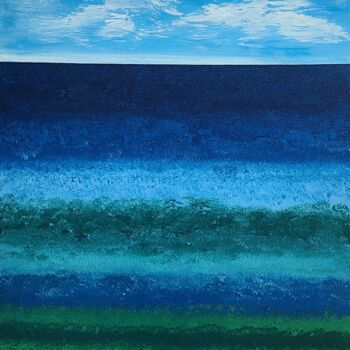 Painting titled "ocean alive7" by So Hyon Kim, Original Artwork, Acrylic
