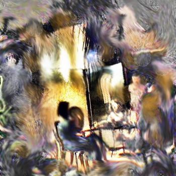 Arts numériques intitulée "Sitting" par Shmuel Ben Hagai, Œuvre d'art originale, Photo montage