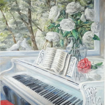 Malarstwo zatytułowany „“White idyll”” autorstwa V.Sholoh, Oryginalna praca, Olej
