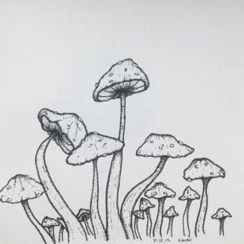 Drawing titled "shroom.world" by Shrumii, Original Artwork, Pencil