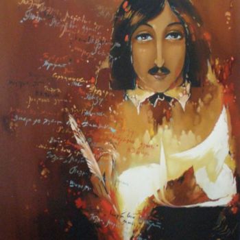 Ζωγραφική με τίτλο "Гоголь" από Stepan Verbeshchuk, Αυθεντικά έργα τέχνης