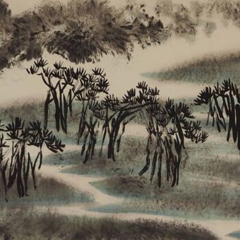 Peinture intitulée "Vagabond, Au rythme…" par Shuang Gao, Œuvre d'art originale