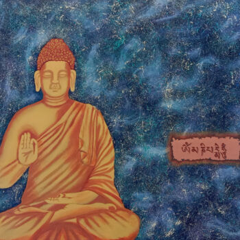 "The Buddha" başlıklı Tablo Shubham Nirala tarafından, Orijinal sanat, Akrilik
