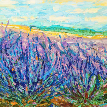 Malarstwo zatytułowany „«Lavender madness»\…” autorstwa Artem Shubin, Oryginalna praca, Olej