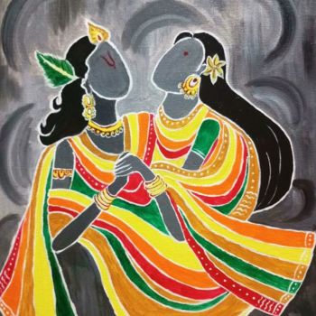 Pintura titulada "acrylic-5.jpeg" por Shuchita Srivastava, Obra de arte original, Acrílico