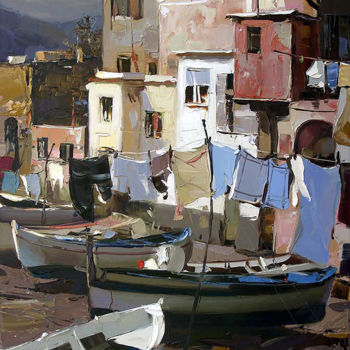 Painting titled "Italy" by Andrii Shumskyi, Original Artwork, Oil