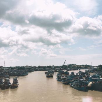 Photography titled "boats" by Duc Thanh (Shu'S), Original Artwork, Analog photography